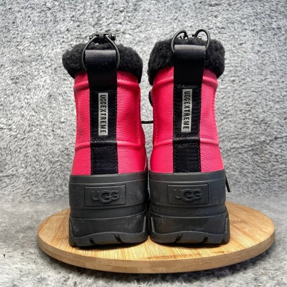 UGG Shasta Mid Gore-TEX Leather Boot Size 8 Women Pink Glow 1151870 - Picture 5 of 8